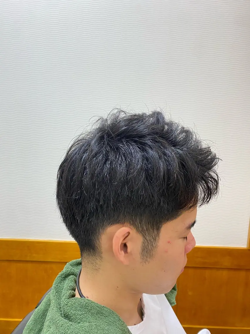 ショート 森　敦生👑 メンズカット＆パーマのヘアスタイル