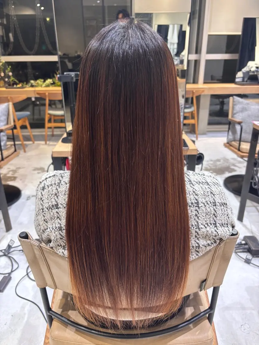 ロング 縮毛矯正 FILMS Rinoのヘアスタイル