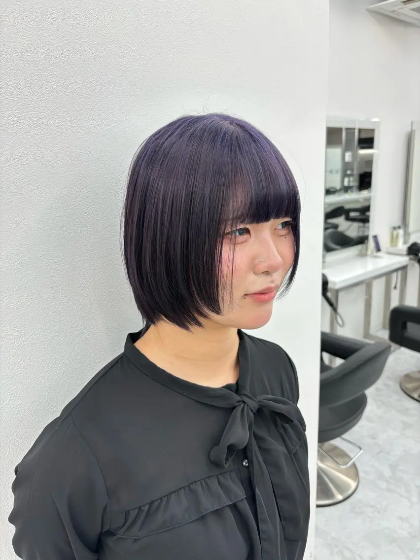 ショート カラー ヘアカラー トリートメント ヘッドスパ ヘアセット 🫧韓国風透明感 ヘア🫧towaのヘアスタイル