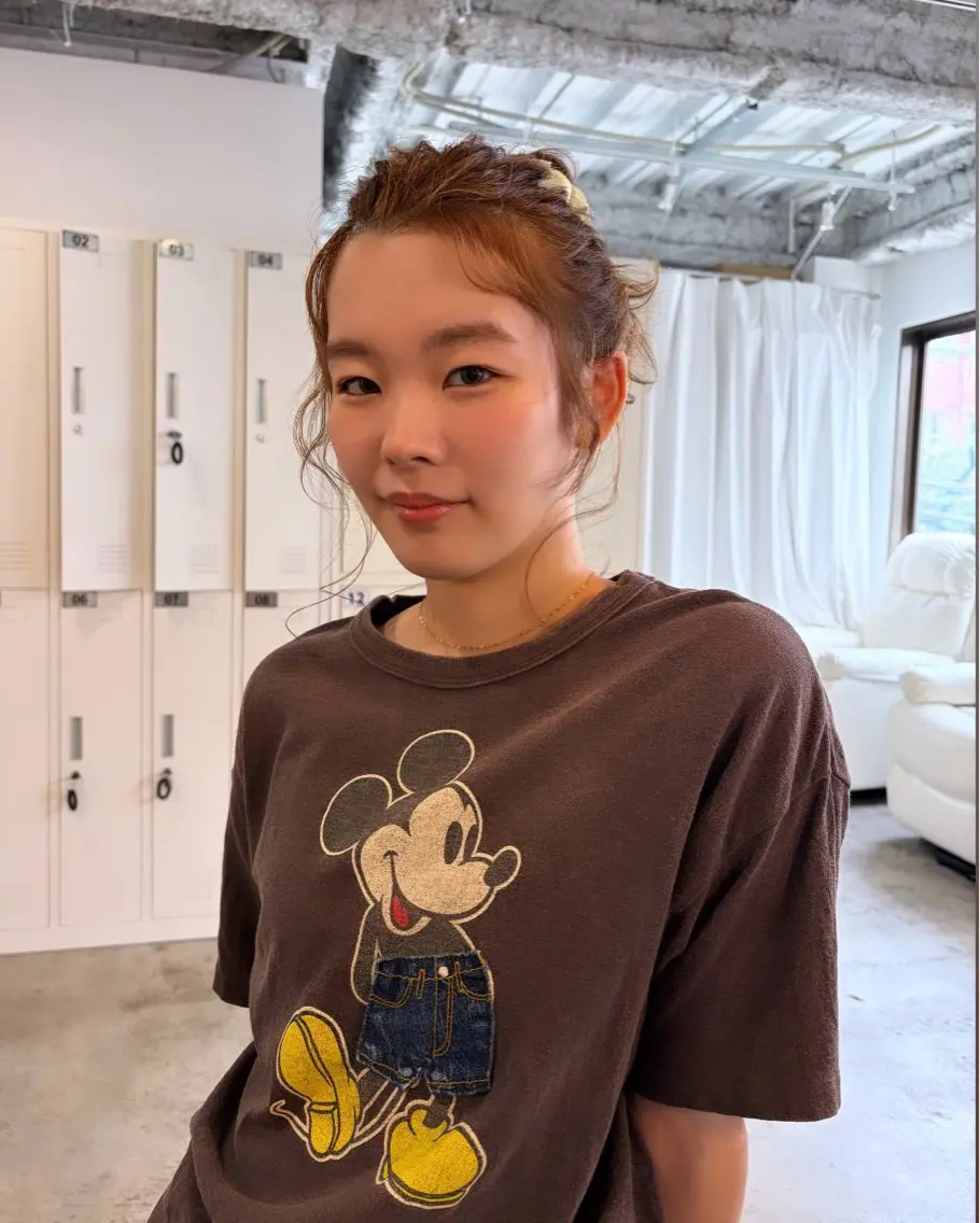 ミディアム お団子ヘア カット ヘアカラー 🧣misaki 🧣のヘアスタイル