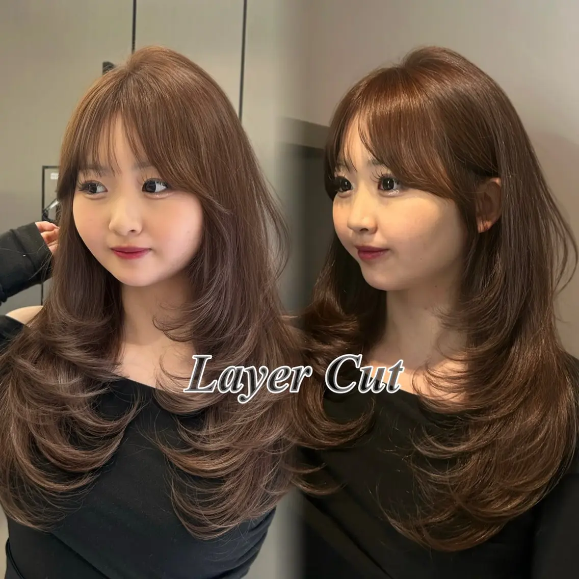 ロング レイヤーカット カット ヘアカラー トリートメント 大人レイヤー/艶美髪 🇺🇸TOMONAのヘアスタイル