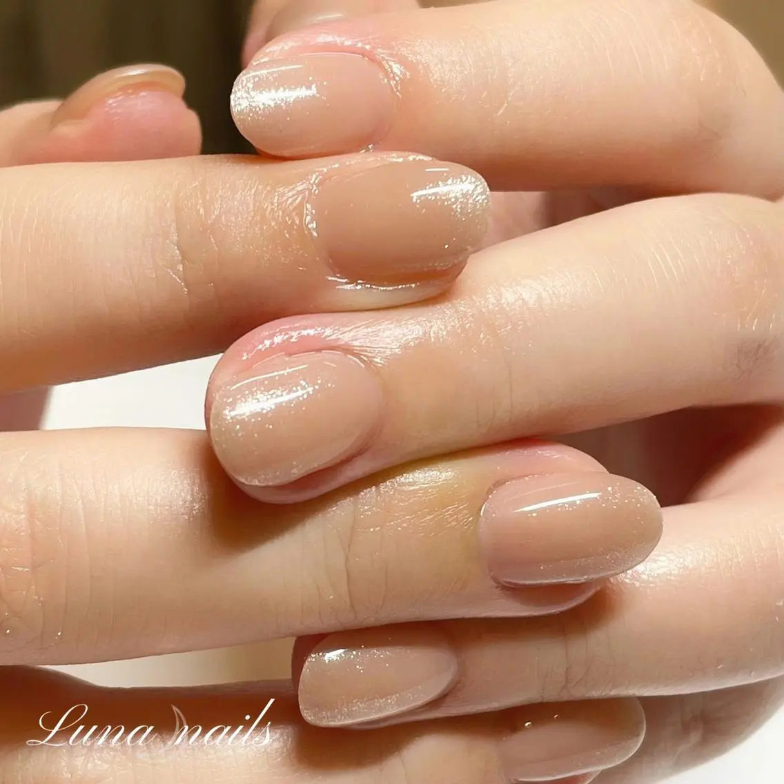 ネイル ワンカラーネイル ハンドネイル yuka Luna nailsのネイルデザイン