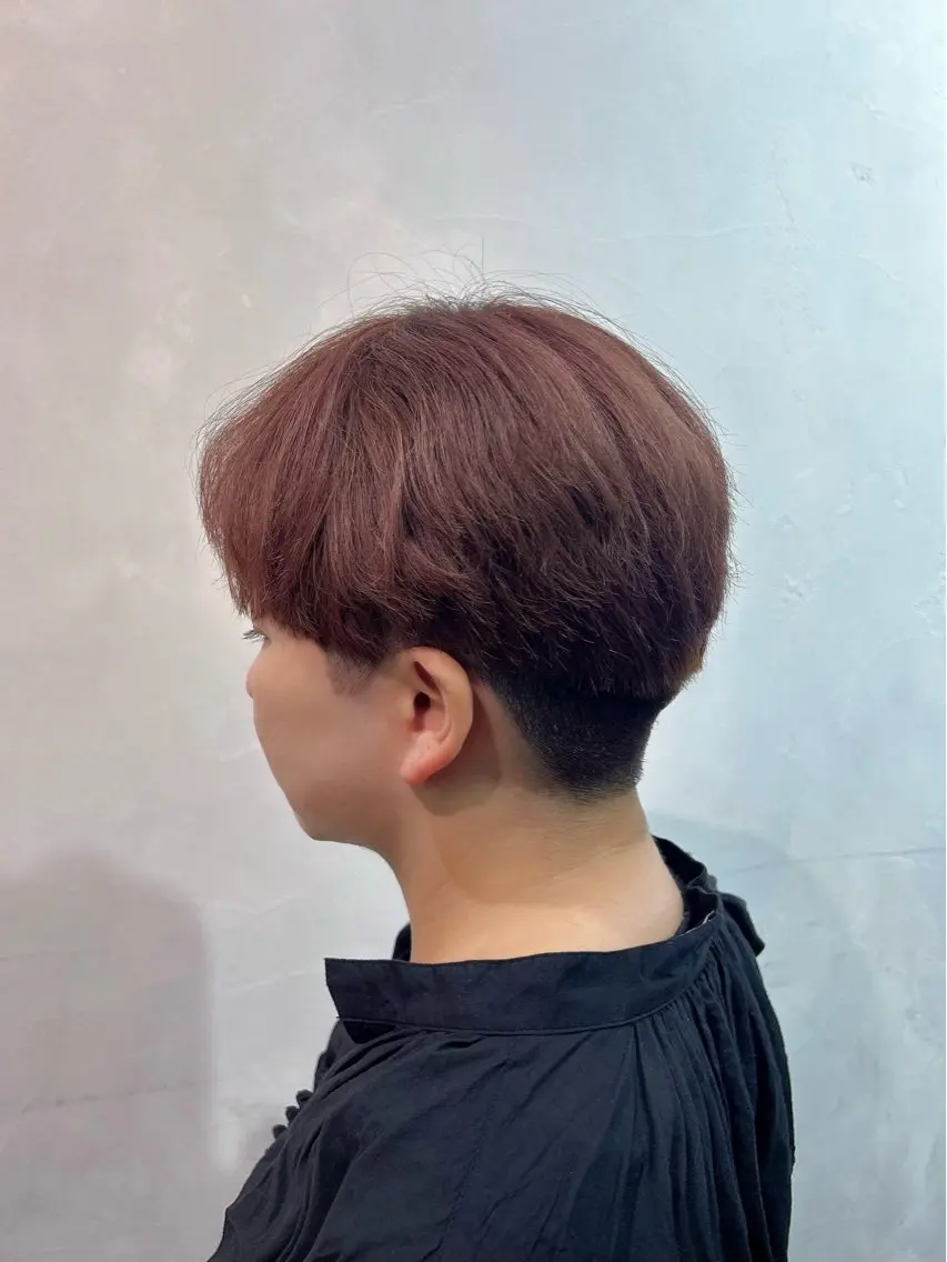 ショート カラー ブリーチ ブラウンカラー ピンクカラー ピンクブラウン カット ヘアカラー トリートメント 渋谷/トレンドヘア 🦋🤍ふうかのヘアスタイル