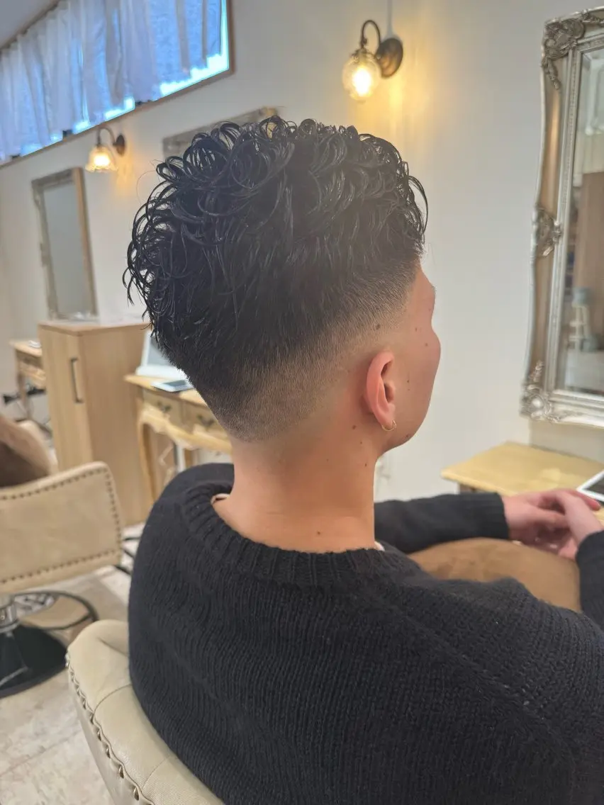 ショート カット パーマ トリートメント 仲井 康己のヘアスタイル