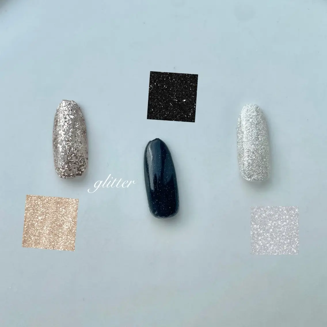 ネイル キラキラネイル ラメ(グリッター) ハンドネイル 韓国ネイル🎀 H nail 碧のネイルデザイン