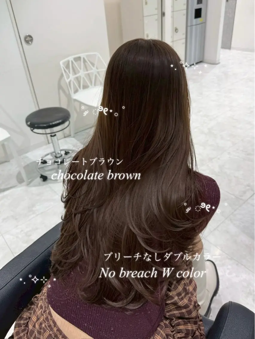 ロング ヘアカラー ⋆.韓国hair⊹ みゆ໒꒱ིྀ༝⁺のヘアスタイル