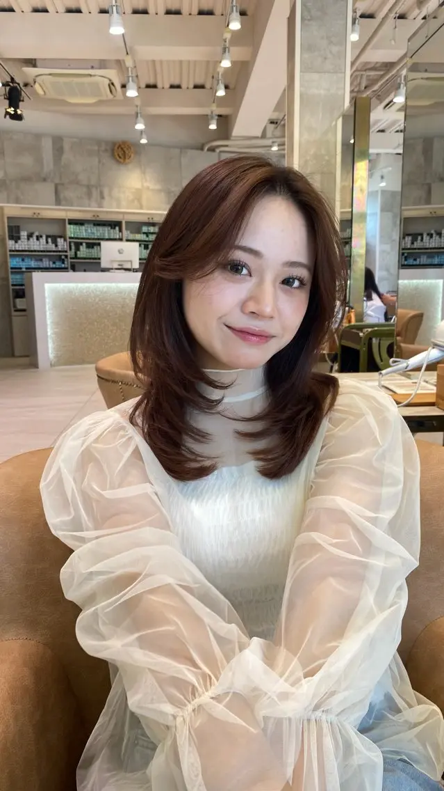 ミディアム カラーモデル募集/ 表参道/原宿/ゆらのヘアスタイル
