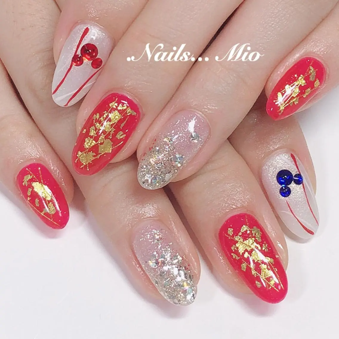 ネイル 成人式 .Nails Mio 赤羽西ネイルサロンのネイルデザイン