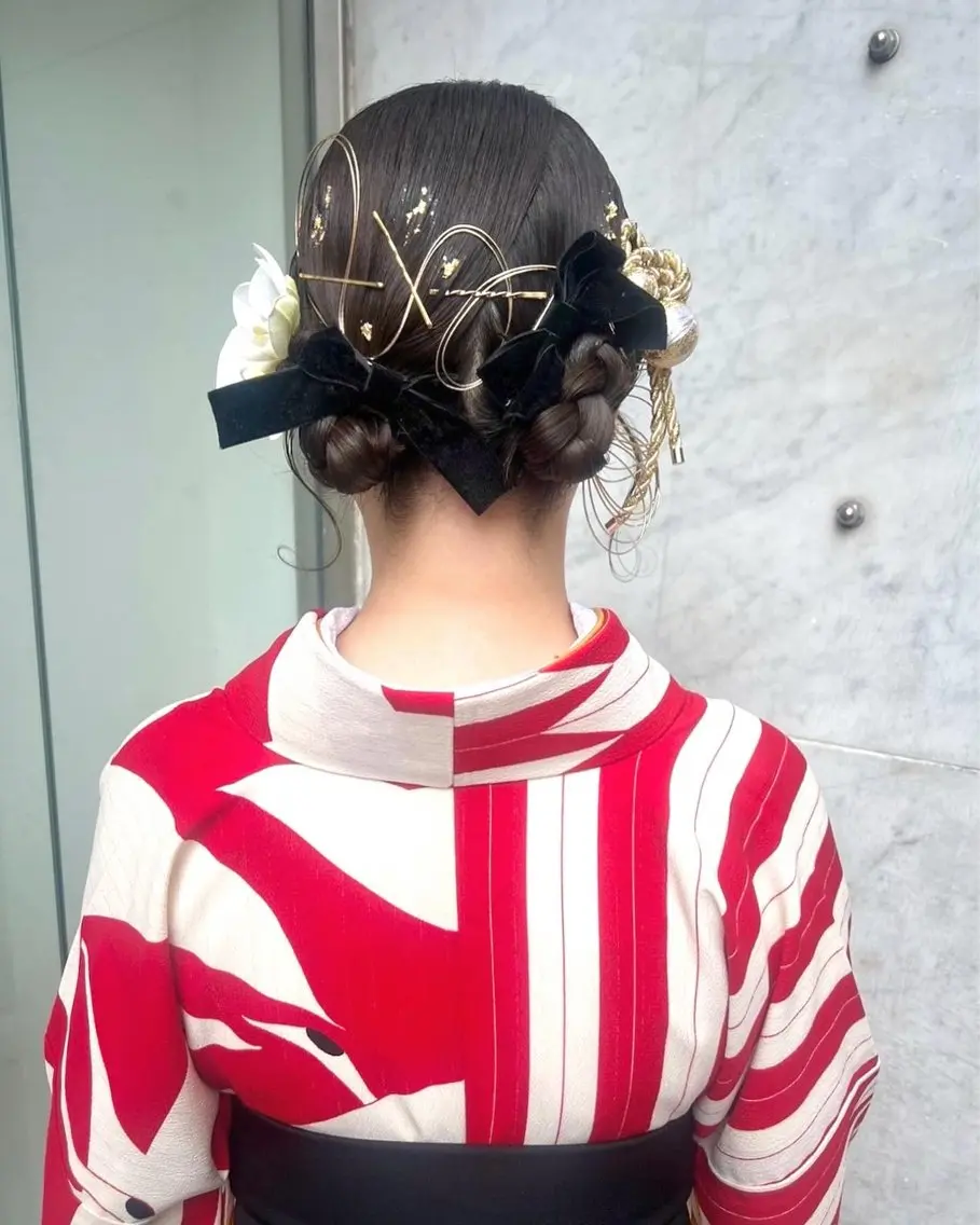 セミロング ヘアアレンジ 卒業式のヘアスタイル Mila chihiroのヘアスタイル