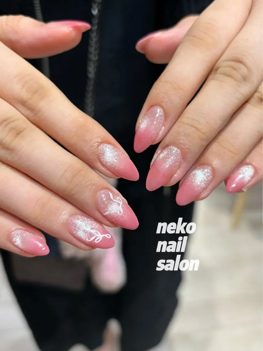 ネイル マグネットネイル ワンホンネイル ハンドネイル neko nailのネイルデザイン