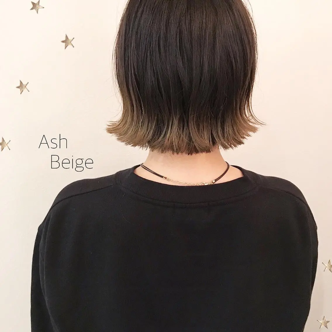 ミディアム カラー 市川 千夏のヘアスタイル