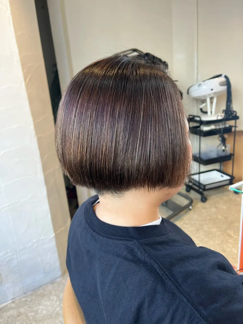 ショート カット 縮毛矯正 トリートメント うしだ かおるのヘアスタイル