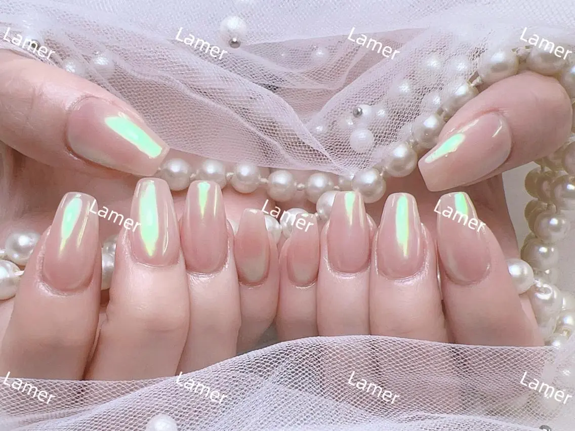 💅ハンド💅初回ソフトジェルオフ無料 🌈ミラー・オローラ・ユニコンワンカラー💝ベースカラー付き💝の写真