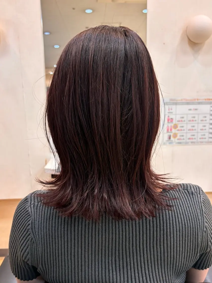 ミディアム ヘアカラー 🐥長木 ゆかり🐥 カット試験モデル募集のヘアスタイル