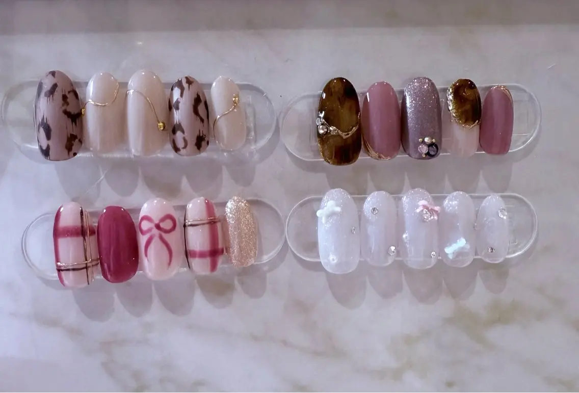 ネイル 韓国ネイル ワンホンネイル ハンドネイル Nail salon アトリエジョワ　金山のネイルデザイン