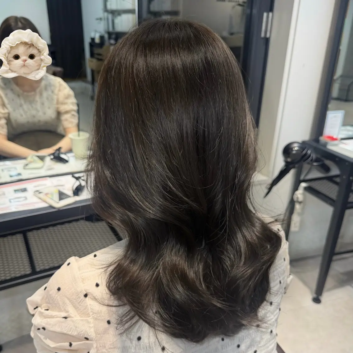 カラー ブラウンカラー オリーブブラウン mao 大阪梅田♡韓国ヘアのヘアスタイル