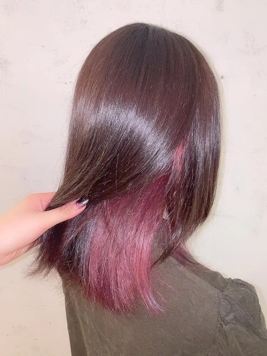 🤎イヤリングカラー🤎インナーカラー🤎ブリーチ無しの写真
