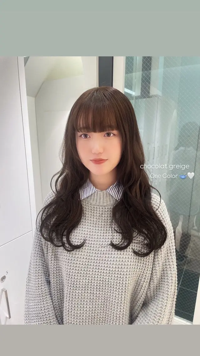 ロング カラー Parve Mix /頓宮 稚愛🤍のヘアスタイル