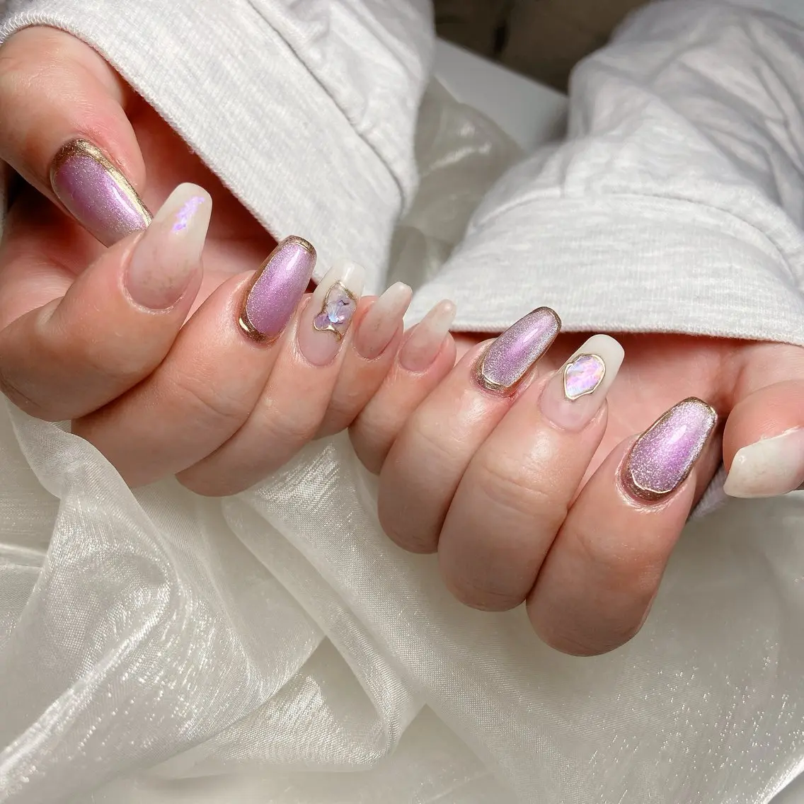 ネイル ニュアンスネイル ハンドネイル nailsalon REJOICEのネイルデザイン