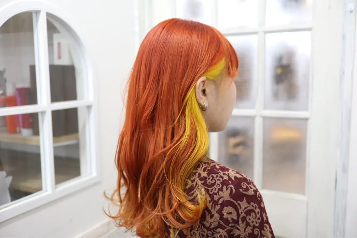 ロング カラー アディクシーカラー ベージュカラー ブリーチ ケアブリーチ ダブルカラー ヘアカラー トリートメント ✨池袋ブリーチ特化 Hibiki✨のヘアスタイル