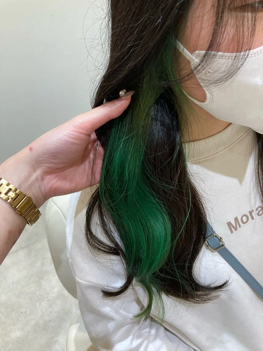 ロング カラー インナーカラー LEVIJU hair 矢野岬のヘアスタイル