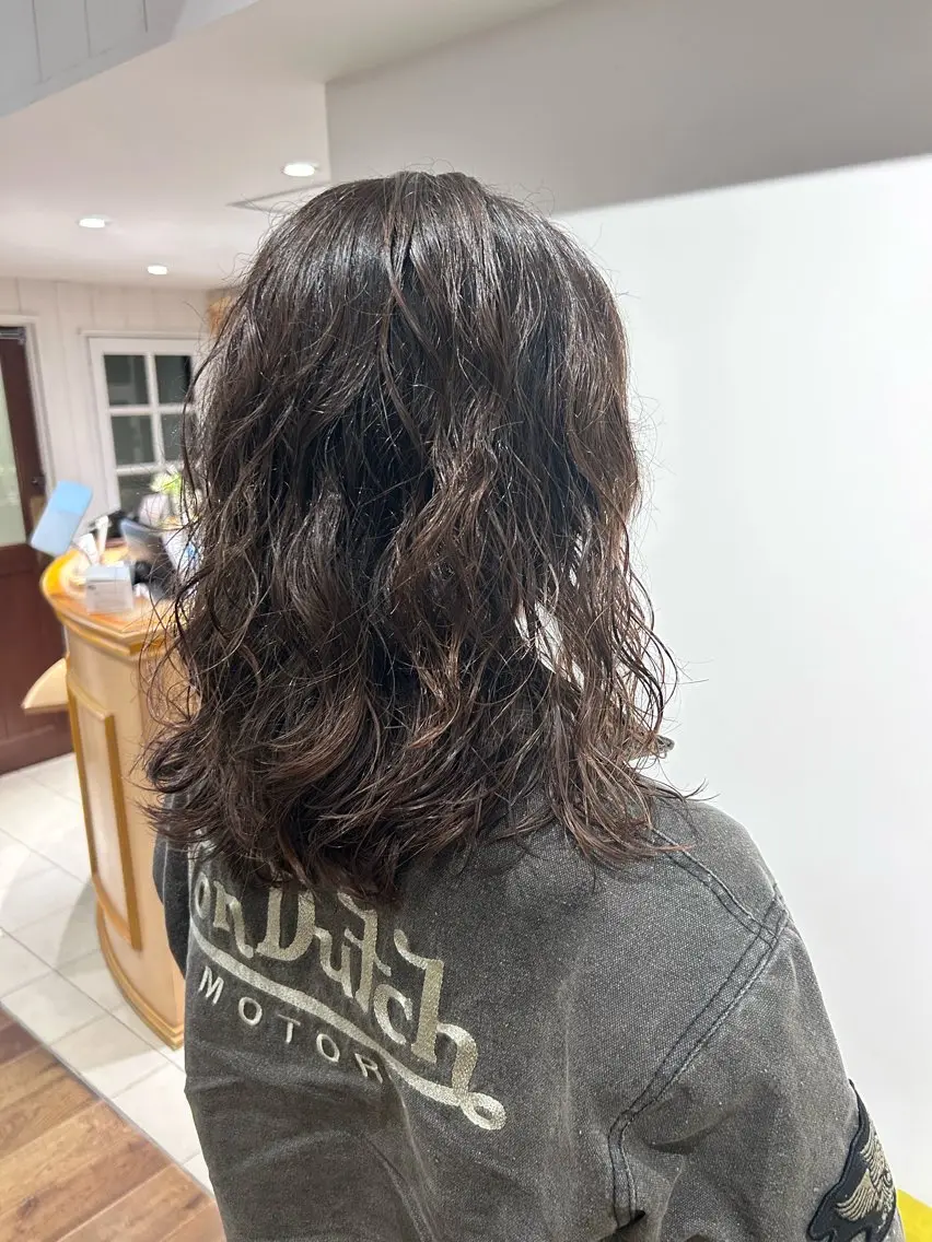 ミディアム パーマ ミディアムパーマ ニュアンスパーマ PIS/ NAHOのヘアスタイル