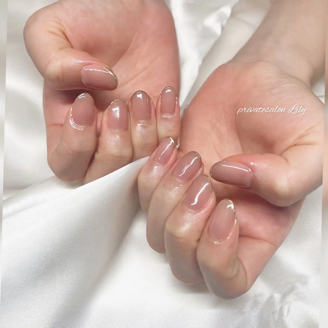 ネイル フレンチネイル ミラーネイル ハンドネイル salon Lilyのネイルデザイン