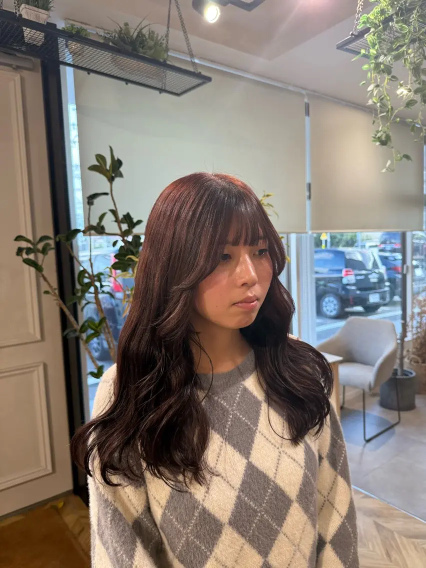 ロング カラー ヘアカラー トリートメント 透明感カラー 【yate'】rinのヘアスタイル