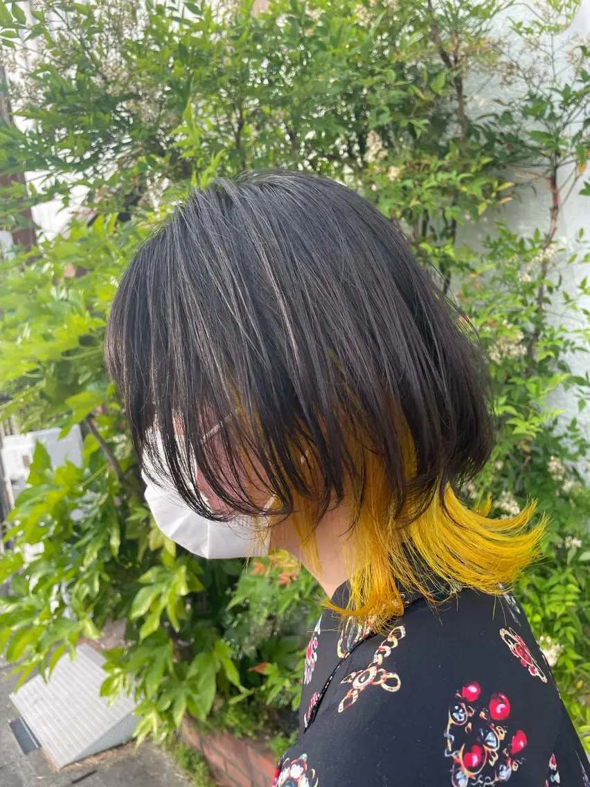 ショート ヘアカラー トリートメント 宮本 祥生のヘアスタイル