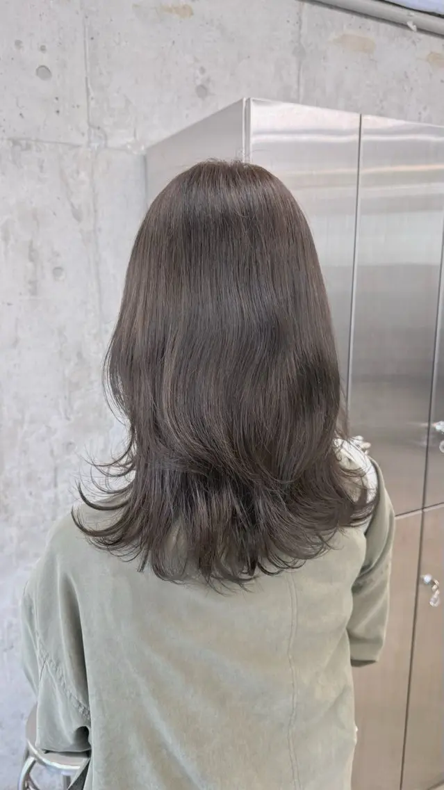 ミディアム カラー グレージュ オレンジ カット ヘアカラー トリートメント 高橋大樹/グレー ジュ/ブリーチなしのヘアスタイル