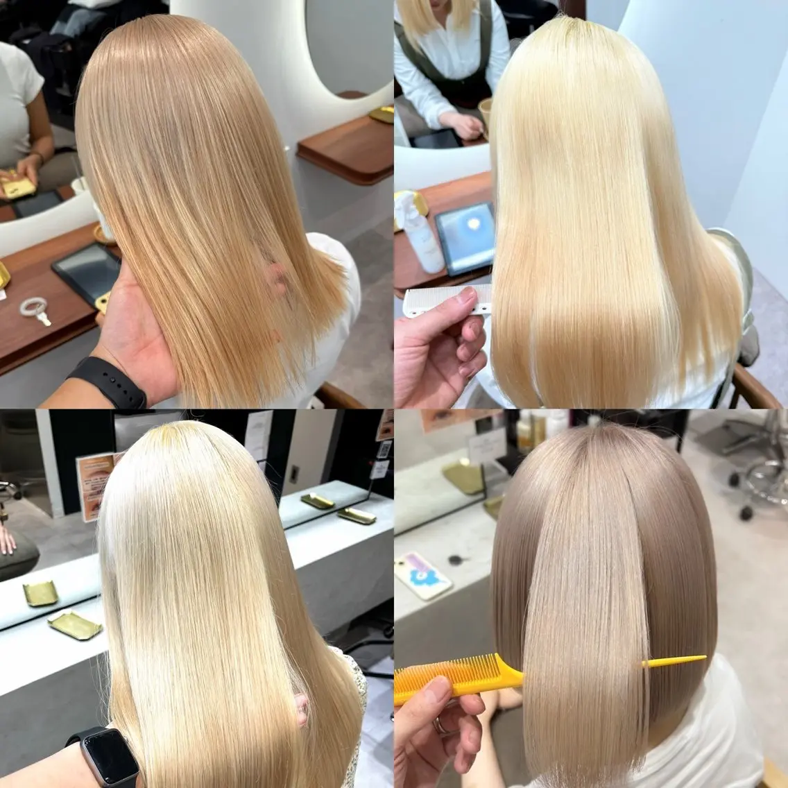 ミディアム カラー ブリーチ カット ヘアカラー 立川♡艶カラー /ケアブリーチのヘアスタイル