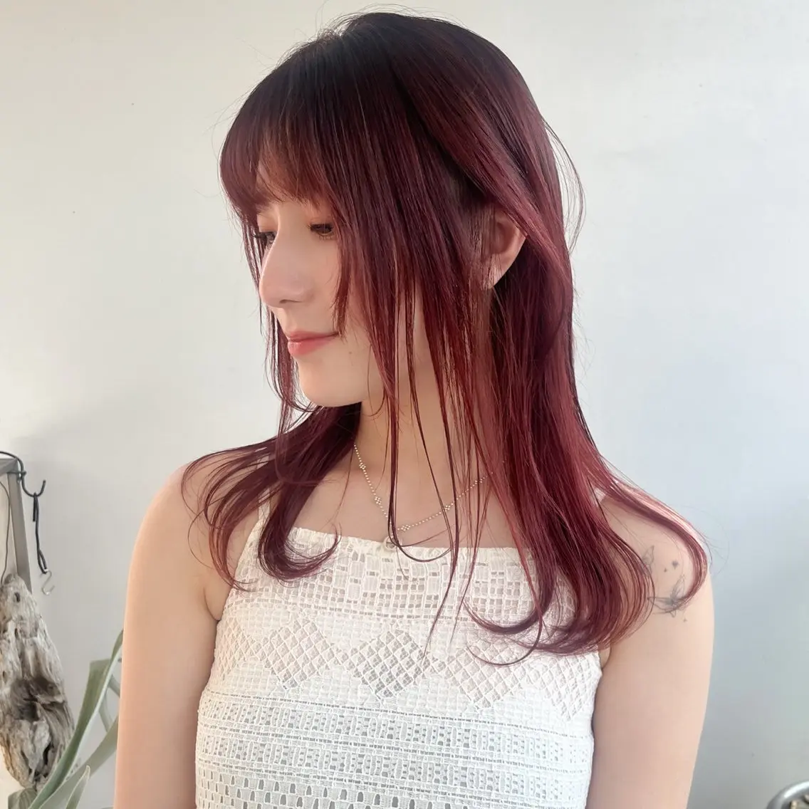 セミロング カラー カット ヘアカラー 艶カラー🫧 猿渡 響のヘアスタイル