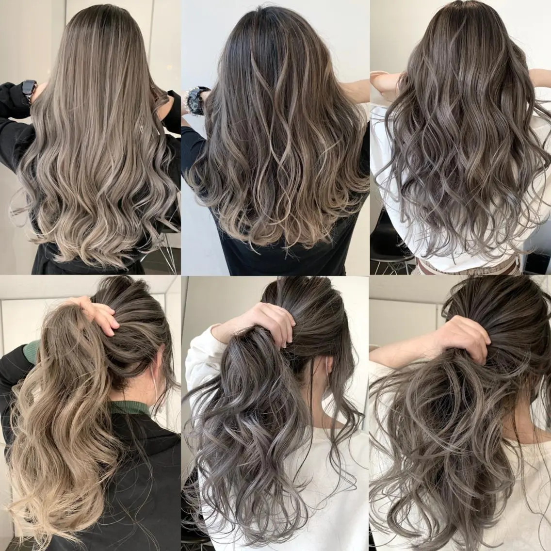 ロング カラー ヘアアレンジ ベージュカラー グラデーションカラー ハイライトカラー くせ毛 外国人風カラー 阿部 圭悟のヘアスタイル