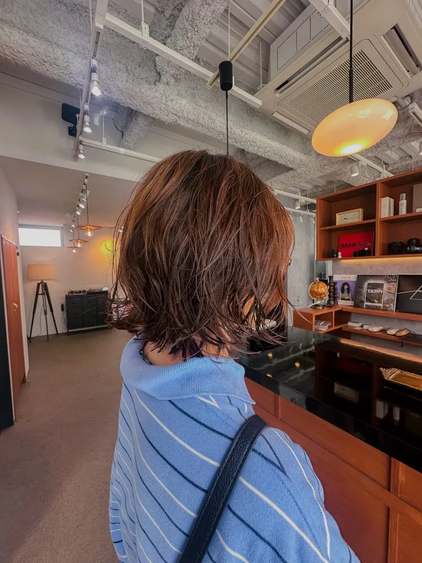 ショート カット パーマ アライ ナタカのヘアスタイル