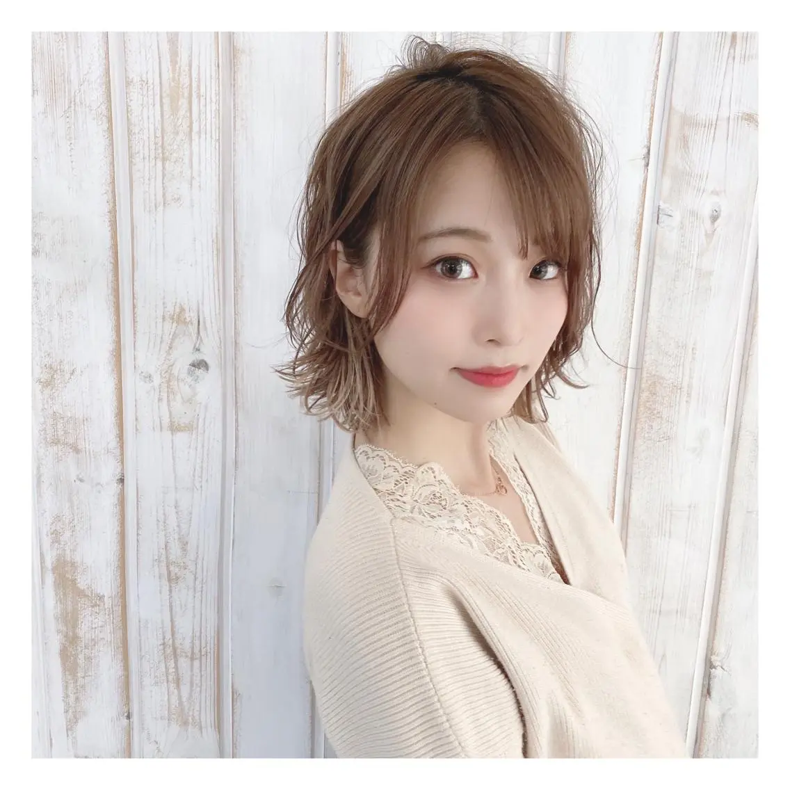 ミディアム カラー 菊池大一 溝の口パーマのヘアスタイル