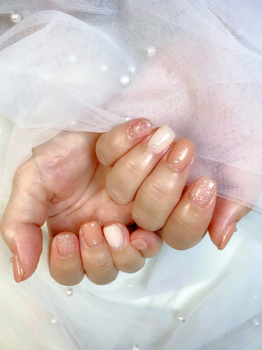 ネイル フラッシュネイル オフィスネイル シンプルネイル iro+ nailのネイルデザイン