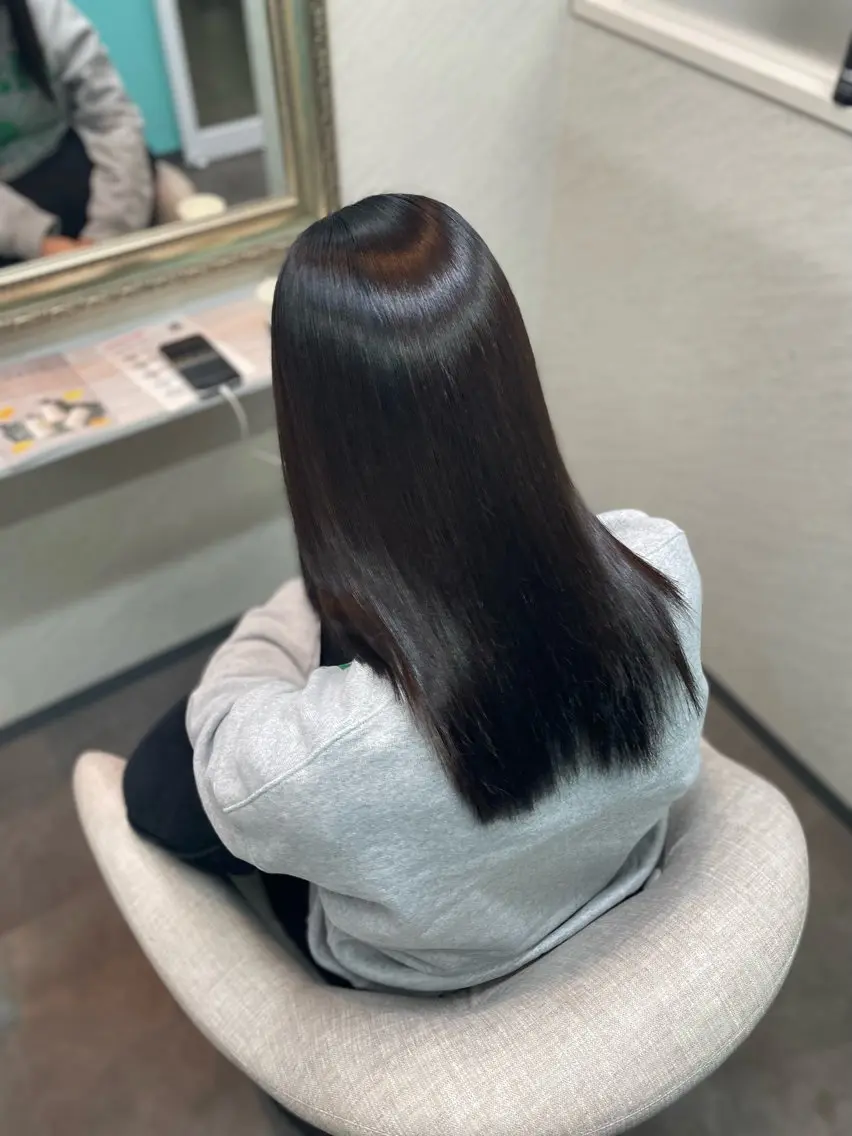 ミディアム 縮毛矯正 ヘッドスパ 髪質改善/縮毛矯正 アンナ🍊のヘアスタイル