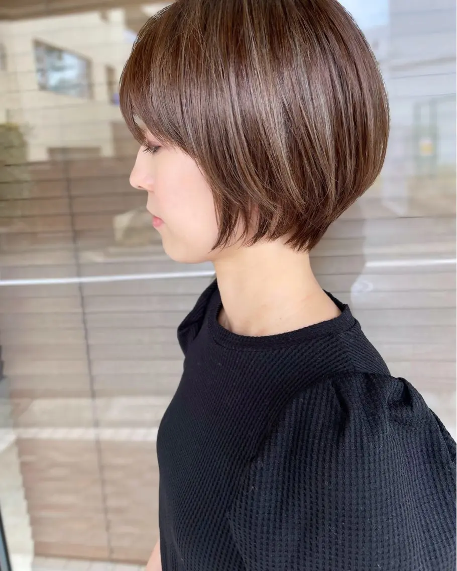 ショート カラー カット ヘアカラー 大人女性ショート専門 tomodaのヘアスタイル