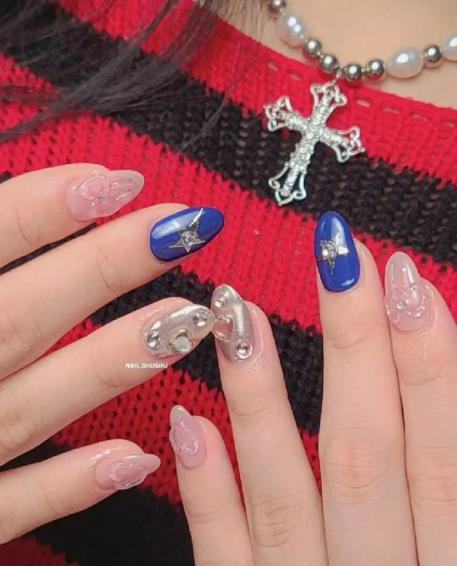 ネイル 持ち込み ニュアンスネイル ワンカラーネイル シンプルネイル 冬ネイル ハンドネイル 3dパーツ/流行り 👧shushu❤️のネイルデザイン