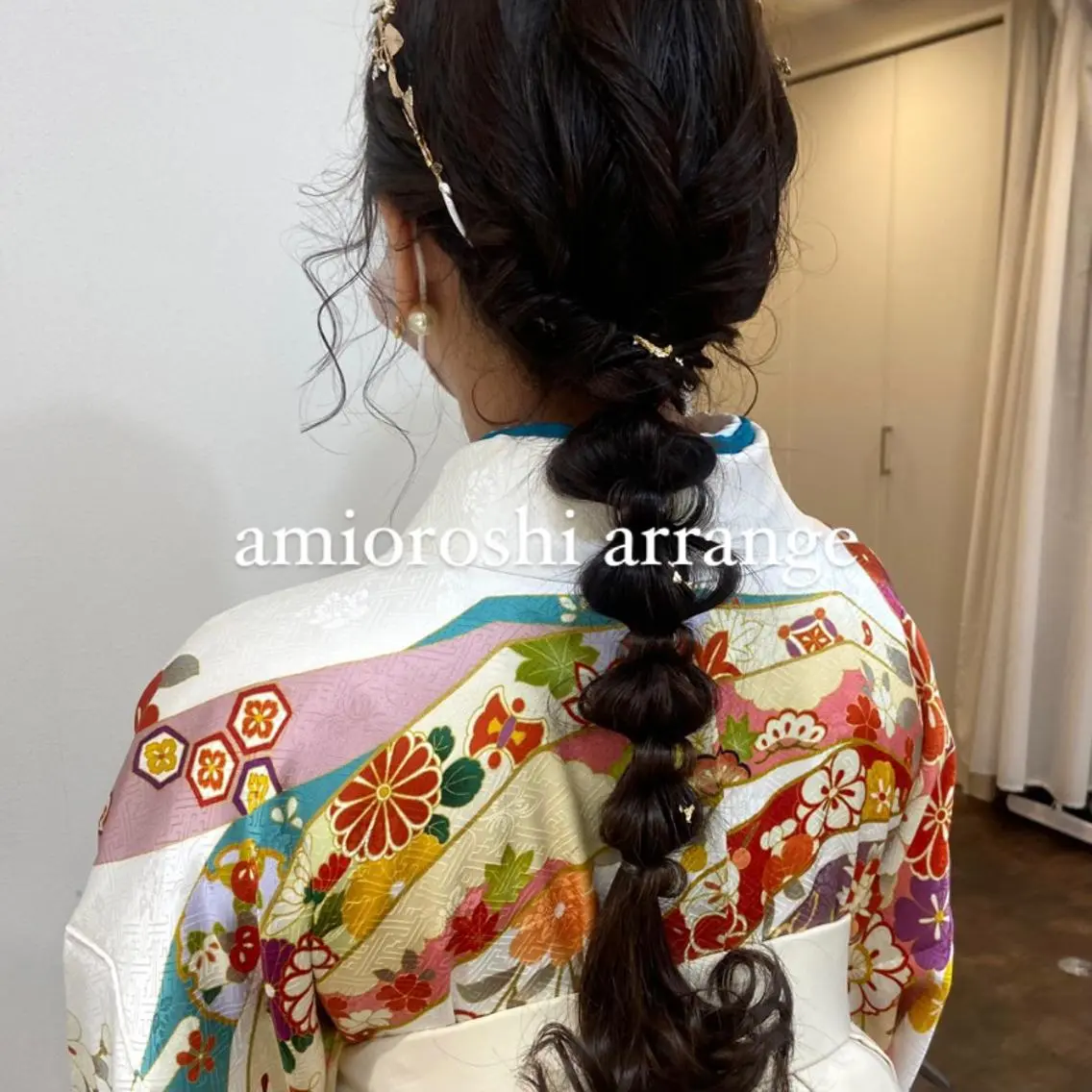 セミロング ヘアアレンジ 成人式 ボブ 卒業式のヘアスタイル ハイライト 髪質改善 mai 🎀 / 梅田美容室のヘアスタイル
