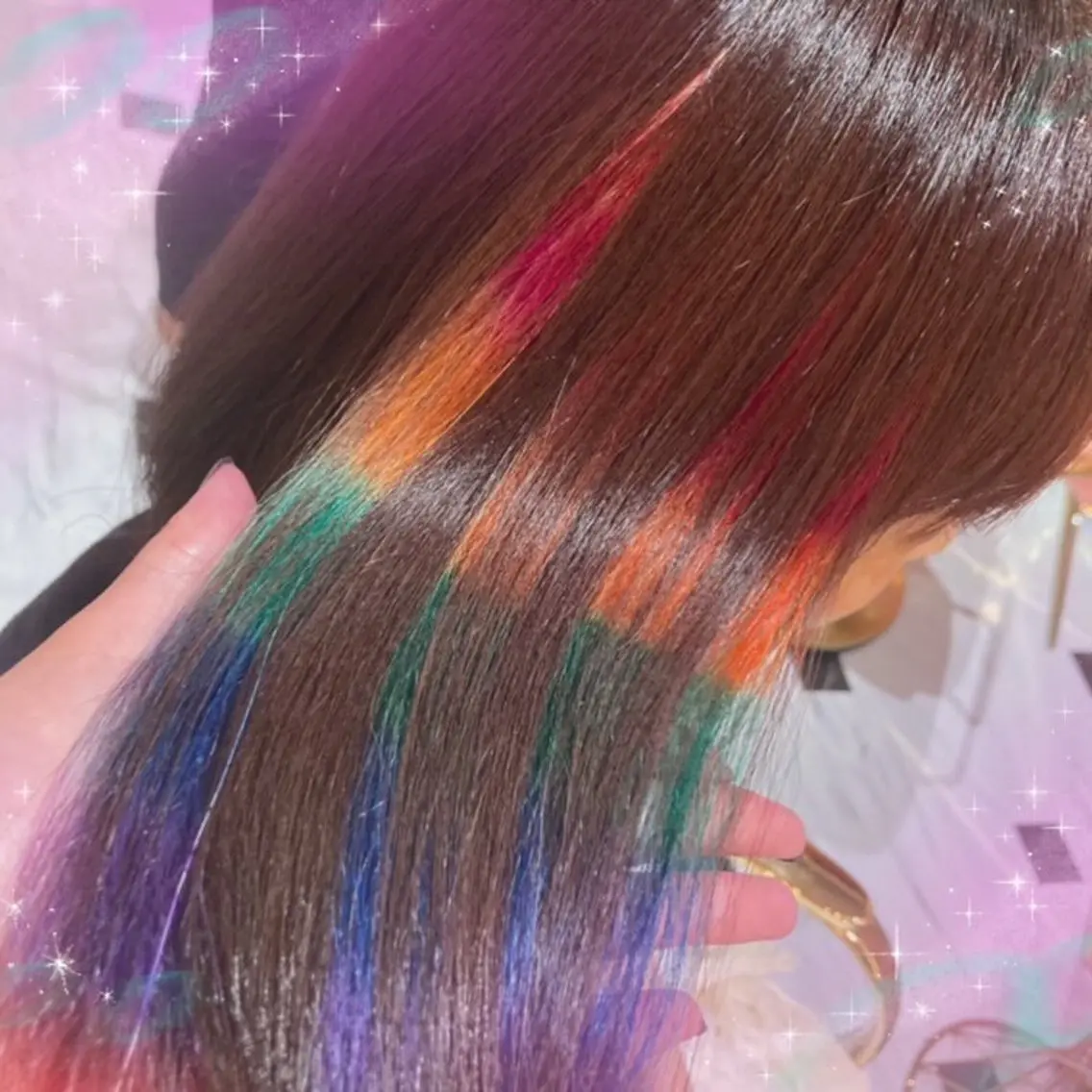 ロング カラー ビューティサロン ミルクのヘアスタイル