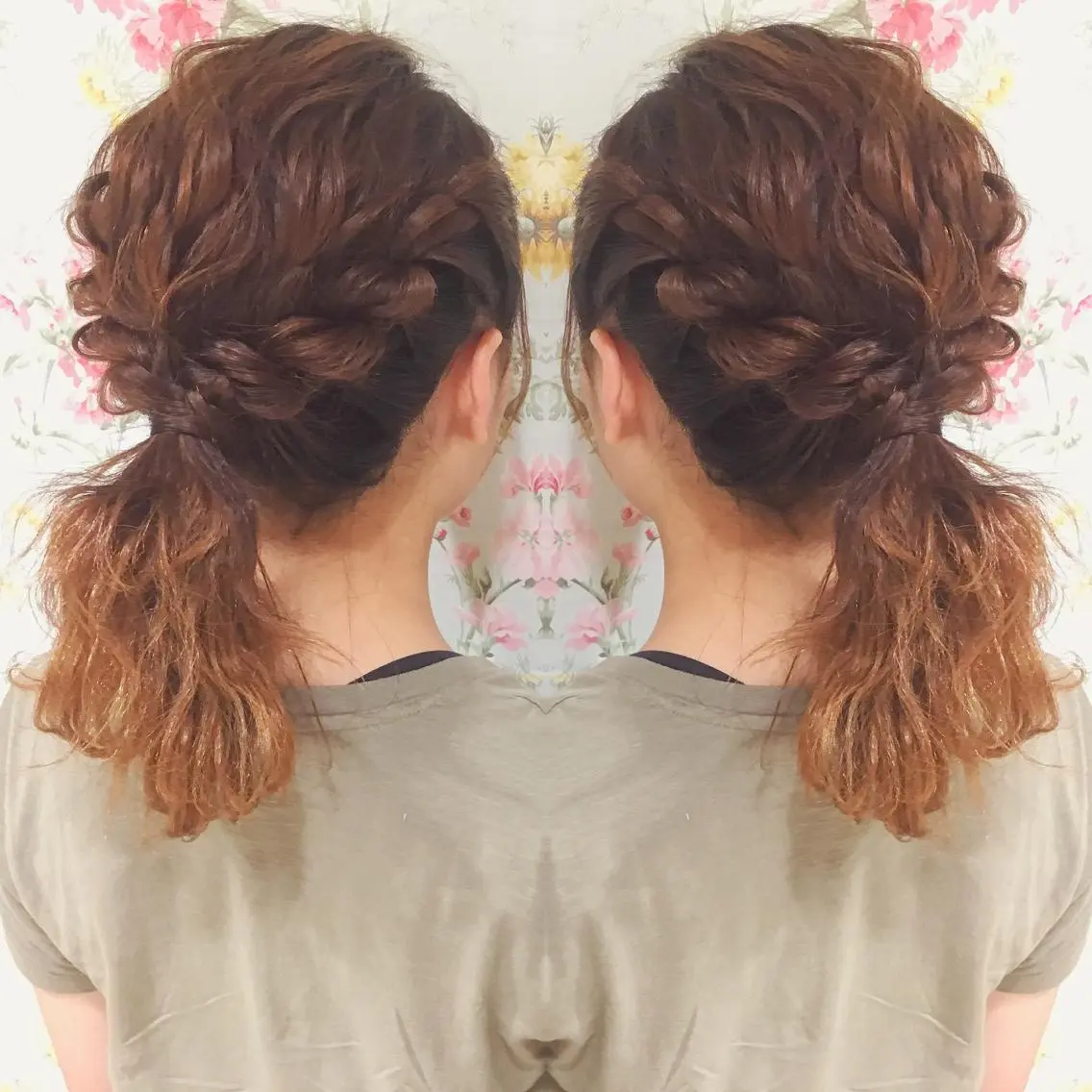 ミディアム ヘアアレンジ ポニーテール ヘアセット 10/4〜産休菊池 栄里奈のヘアスタイル