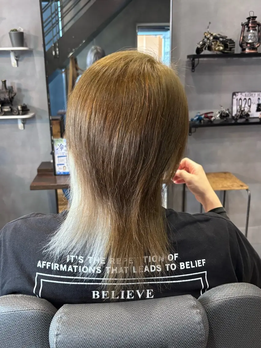 カラー メンズ 撮影モデル 都築 さくらのヘアスタイル
