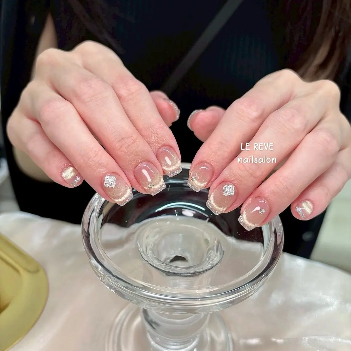 ネイル 韓国ネイル ニュアンスネイル シンプルネイル 春ネイル ワンホンネイル LE REVE nailsalonのネイルデザイン
