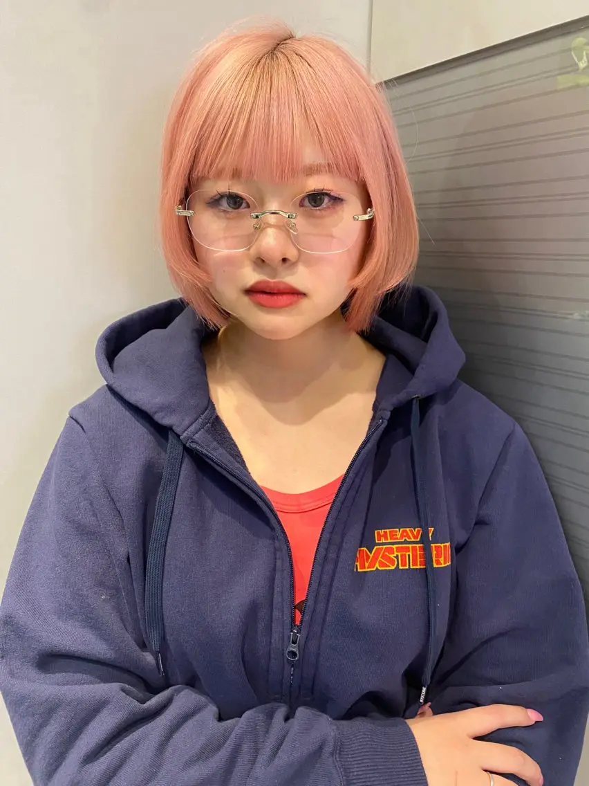 ショート カラー ボブ カット ヘアカラー トリートメント mai / linoah˚✧のヘアスタイル