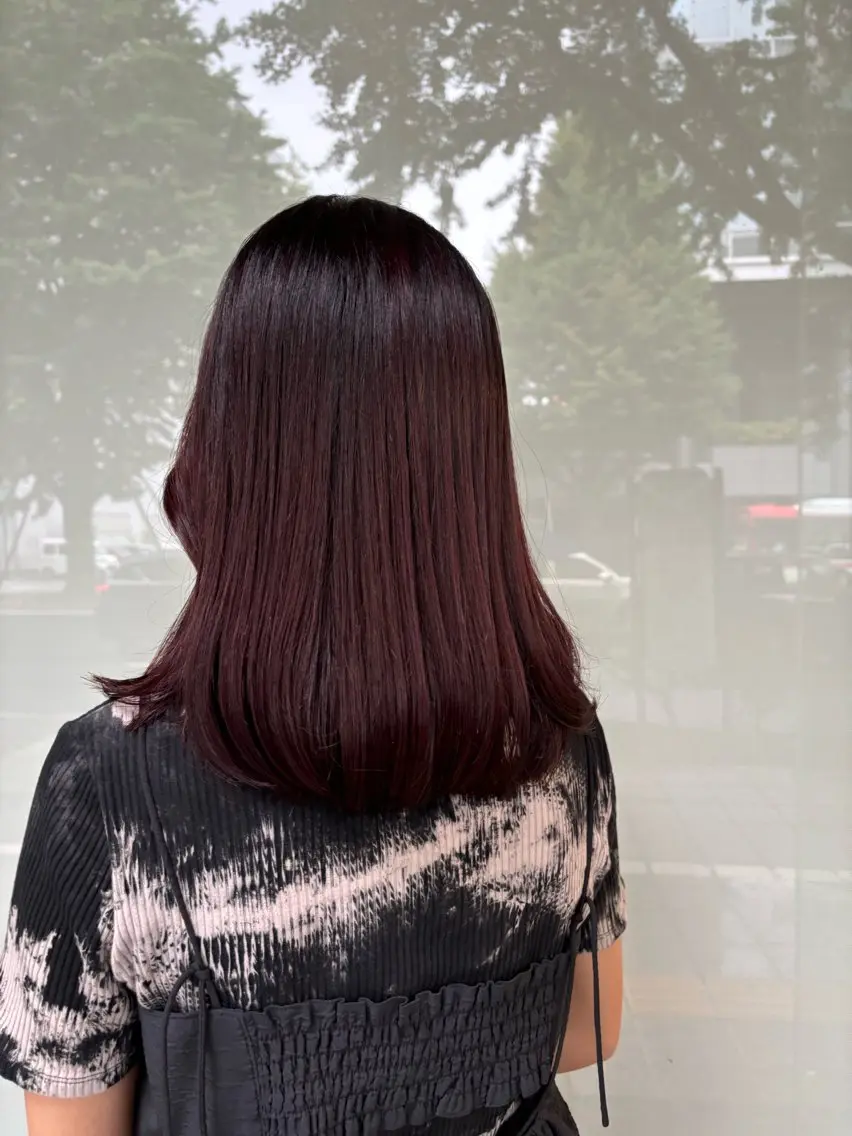 セミロング カラー カット ヘアカラー 🍓ハイトーンカラー 🎀nene🍓のヘアスタイル