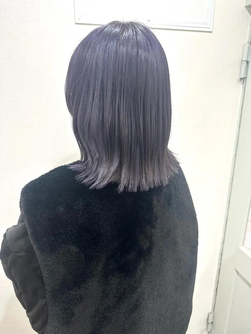 ミディアム カラー ラベンダーカラー ヘアカラー 🤍2nd🤍田所 美希のヘアスタイル