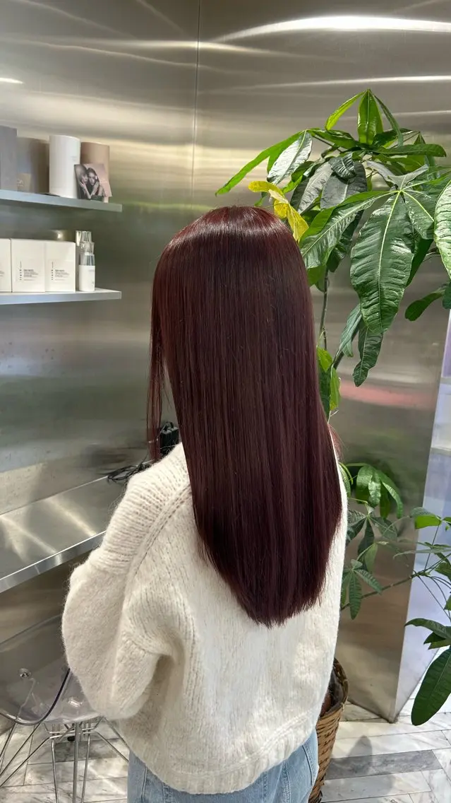 ロング カラー ヘアカラー トリートメント himari💜 暖色/レイヤーカットのヘアスタイル