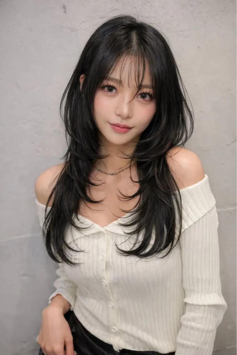 🩶迷ったらこれ🩶韓国レイヤーカット🐺×🇰🇷透明感抜群韓国color🇰🇷+ヒアルロン酸トリートメント🫧の写真