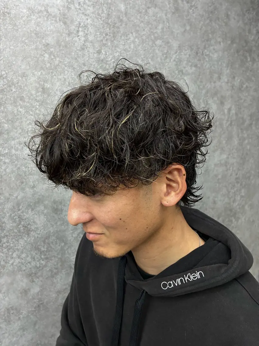 【️🩵初ブリーチパーマの方限定️🩵】メンズカット+ダブルカラー(ブリーチ込み)+メンズパーマの写真